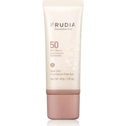 Frudia Sun Bare Skin Foundation mineralny fluid ochronny do twarzy do ujednolicenia kolorytu skóry SPF 50 40 g