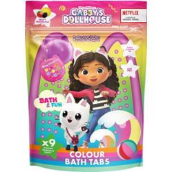 Gabby's Dollhouse Colour Bath Tabs kolorowe tabletki musujące do kąpieli 3y+ 9x16 g