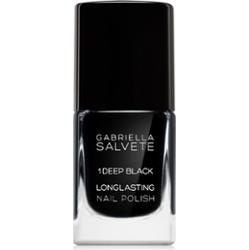 Gabriella Salvete Longlasting Enamel długotrwały lakier do paznokci z wysokim połyskiem odcień 01 Deep Black 11 ml