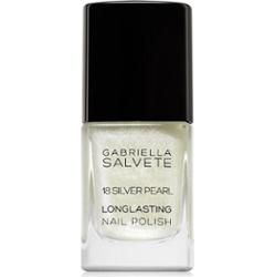 Gabriella Salvete Longlasting Enamel długotrwały lakier do paznokci z perłowym blaskiem odcień 18 Silver Pearl 11 ml