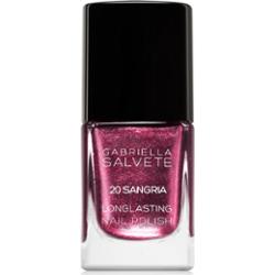 Gabriella Salvete Longlasting Enamel długotrwały lakier do paznokci z brokatem odcień 20 Sangria 11 ml