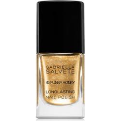 Gabriella Salvete Longlasting Enamel długotrwały lakier do paznokci z brokatem odcień 49 Funny Honey 11 ml