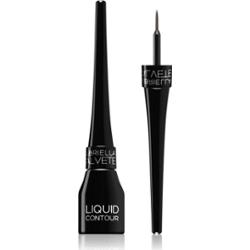Gabriella Salvete Liquid Contour eyeliner wodoodporny z pędzelkiem odcień 01 Black 4 ml