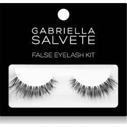 Gabriella Salvete False Eyelash Kit sztuczne rzęsy z klejem typ Basic Black 1 szt.