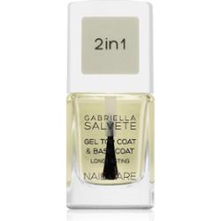Gabriella Salvete Nail Care Top & Base Coat baza i top do paznokci z żelową konsystencją 11 ml