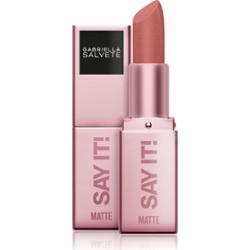 Gabriella Salvete Say It! It Matters szminka matowa z pudrowym efektem odcień 02 4 g