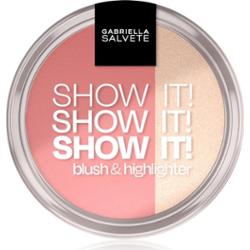 Gabriella Salvete Show It! róż do policzków z rozświetlaczem odcień 01 9 g