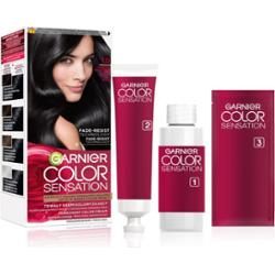 GARNIER - COLOR SENSATION - Trwały krem koloryzujący do włosów - 1.0 Głęboka Czerń