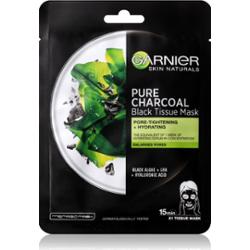 Garnier Pure Active czarna maska tekstylna z ekstraktem z wodorostów 28 g