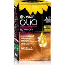 Garnier Olia Big Kit trwała farba do włosów odcień 8.43 Intense light gold copper 1 szt.