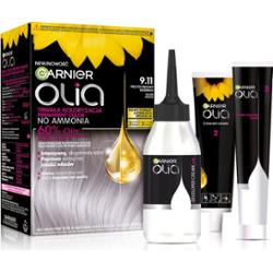 Garnier Olia Big Kit trwała farba do włosów odcień 9.11 Przydymiony Srebrny 1 szt.