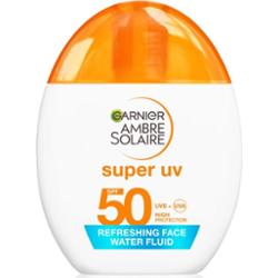 Garnier Ambre Solaire Super UV fluid do opalania twarzy z kwasem hialuronowym SPF 50 40 ml