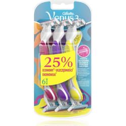 Gillette Venus 3 Colors Maszynki jednorazowe, liczba sztuk w opakowaniu: 6