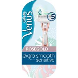 Gillette Venus Extra Smooth Sensitive maszynka do golenia (1 uchwyt + 1 główka) RoseGold 1 szt.