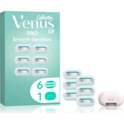 Gillette Venus PRO Smooth Sensitive zapasowe ostrza + osłona ochronna 6 szt.