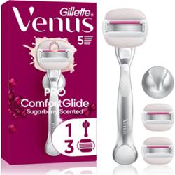 Gillette Venus PRO ComfortGlide Sugarberry golarka damska z uchwytem do prysznica + ostrza zapasowe 5 szt.