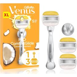 Gillette Venus PRO ComfortGlide Coconut golarka damska z uchwytem do prysznica + ostrza zapasowe 5 szt.