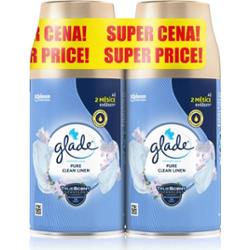 GLADE Pure Clean Linen automatyczny odświeżacz powietrza napełnienie 2x269 ml