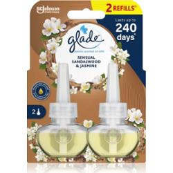 GLADE Sensual Sandalwood & Jasmine napełnienie do elektrycznego dyfuzora podwójne 2x20 ml
