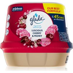 GLADE Luscious Cherry & Peony żel zapachowy do łazienki 180 g