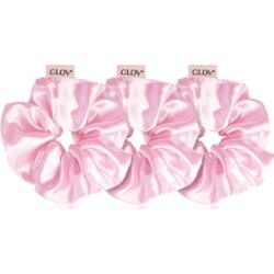 GLOV Satin Scrunchies S/M/L gumki do włosów Pink 3 szt.
