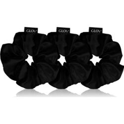 GLOV Satin Scrunchies S/M/L gumki do włosów Black 3 szt.