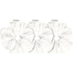 GLOV Satin Scrunchies S/M/L gumki do włosów Beige 3 szt.
