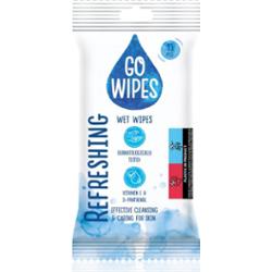 GoWipes Refreshing nawilżane chusteczki oczyszczające do rąk 15 szt.