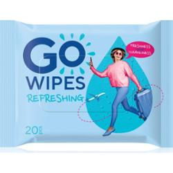 GoWipes Refreshing Wet Wipes odświeżające chusteczki nawilżane do rąk 20 szt.