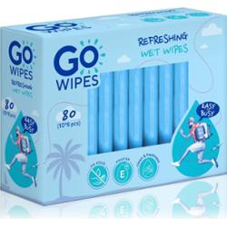 GoWipes Refreshing Wet Wipes odświeżające chusteczki nawilżane do rąk 10x8 szt.