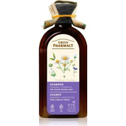 Green Pharmacy Chamomile & Linseed Oil Shampoo szampon pielęgnujący do włosów farbowanych 350 ml