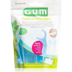 G.U.M Easy Floessers rozszerzająca się delikatna nić dentystyczna z fluorem i miętą 30 szt.