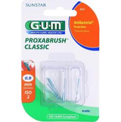 G.U.M Proxabrush Classic zestaw zapasowych szczoteczek międzyzębowych 0,9 mm (Interdental Brush) 8 szt.