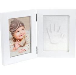 Happy Hands Double Frame Small zestaw do odcisków dla niemowląt White 10 cm x 15 cm + 13 cm x 17 cm 1 szt.