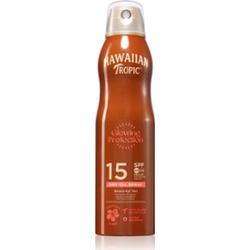 Hawaiian Tropic Glowing Protection Dry Oil Spray spray ochronny do opalania SPF 15 177 ml