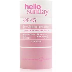 hello sunday the shimmer one mineral glow stick mineralny sztyft ochronny do miejsc wrażliwych SPF 45 20 g