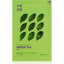 Holika Holika Pure Essence Green Tea maska pielęgnująca w płacie do skóry wrażliwej i podrażnionej 23 ml