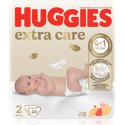 Huggies Extra Care Size 2 pieluchy jednorazowe 3-6 kg 24 szt.