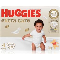 Huggies Extra Care Size 4 pieluchy jednorazowe 8-16 kg 33 szt.