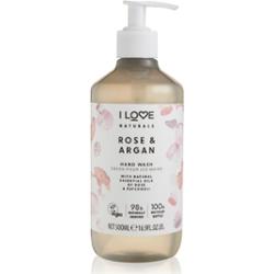 I Love Naturals Rose & Argan mydło w płynie do rąk 500 ml