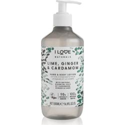 I Love Naturals Lime, Ginger & Cardamom mleczko do ciała 500 ml