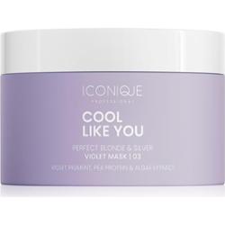 ICONIQUE Professional COOL LIKE YOU Perfect Blonde & Silver Violet maska do włosów neutralizująca żółtawe odcienie 200 ml