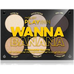 Inglot PlayInn Eyeshadow Palette paleta cieni do powiek odcień Wanna Banana 8 g