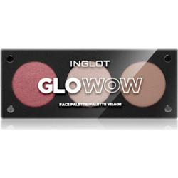 Inglot Face Palette rozświetlacz, bronzer i róż odcień GLOWOW 7 g