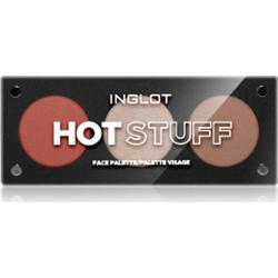 Inglot Face Palette rozświetlacz, bronzer i róż odcień HOT STUFF 7 g