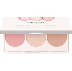 Inglot Face Palette rozświetlacz, bronzer i róż odcień Good Mood 7.2 g