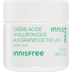 innisfree Green Tea Seed Hyaluronic Cream nawilżający krem do twarzy o działaniu uspokajającym 50 ml