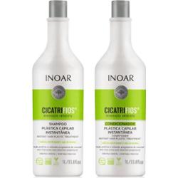 INOAR CicatriFios zestaw do włosów słabych i zniszczonych 2x1000 ml