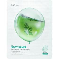 Isntree Real Mugwort maska łagodząca w płacie do cery wrażliwej i skłonnej do podrażnień 1 szt.