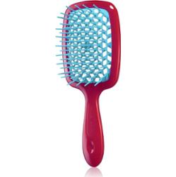 Janeke Superbrush duża płaska szczotka do włosów fuksja zielona